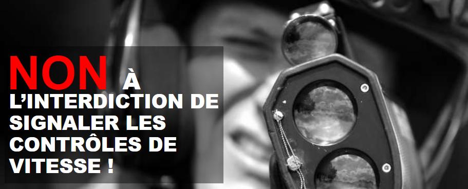 Interdiction de signaler les contrôles de vitesse : vigilance requise !