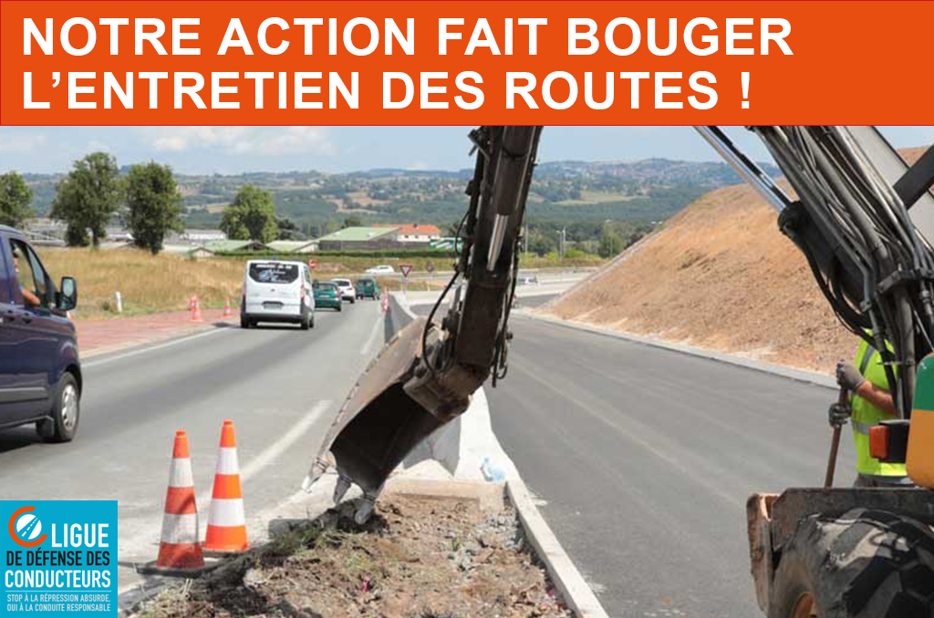 Notre action fait bouger l’entretien des routes !