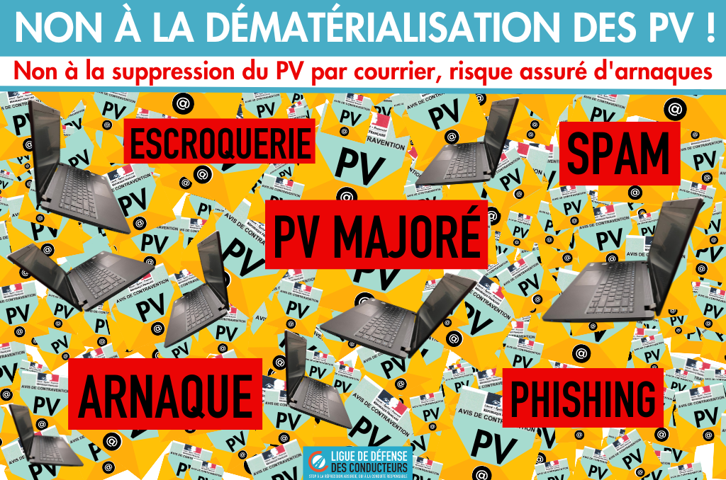 Dématérialisation des PV : gare aux PV majorés et aux arnaques !