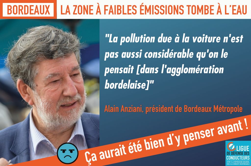 Enterrement de la ZFE de Bordeaux  : un cocktail de mauvaise foi, d’hypocrisie et de soulagement