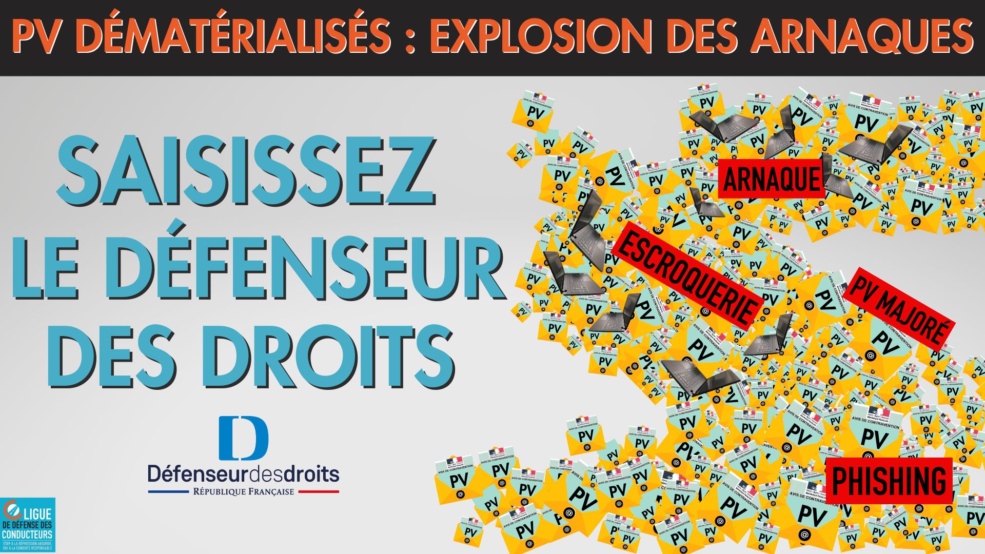 PV dématérialisés : la Ligue de Défense des Conducteurs alerte le Défenseur des droits
