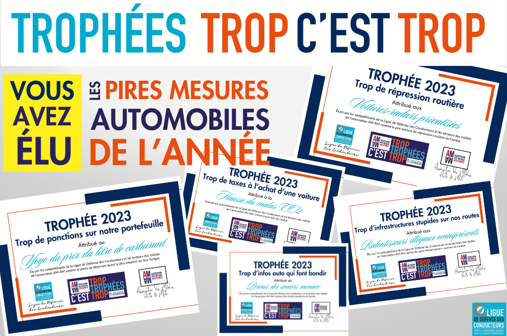 Trophées « Trop c’est trop » 2023 : les résultats !