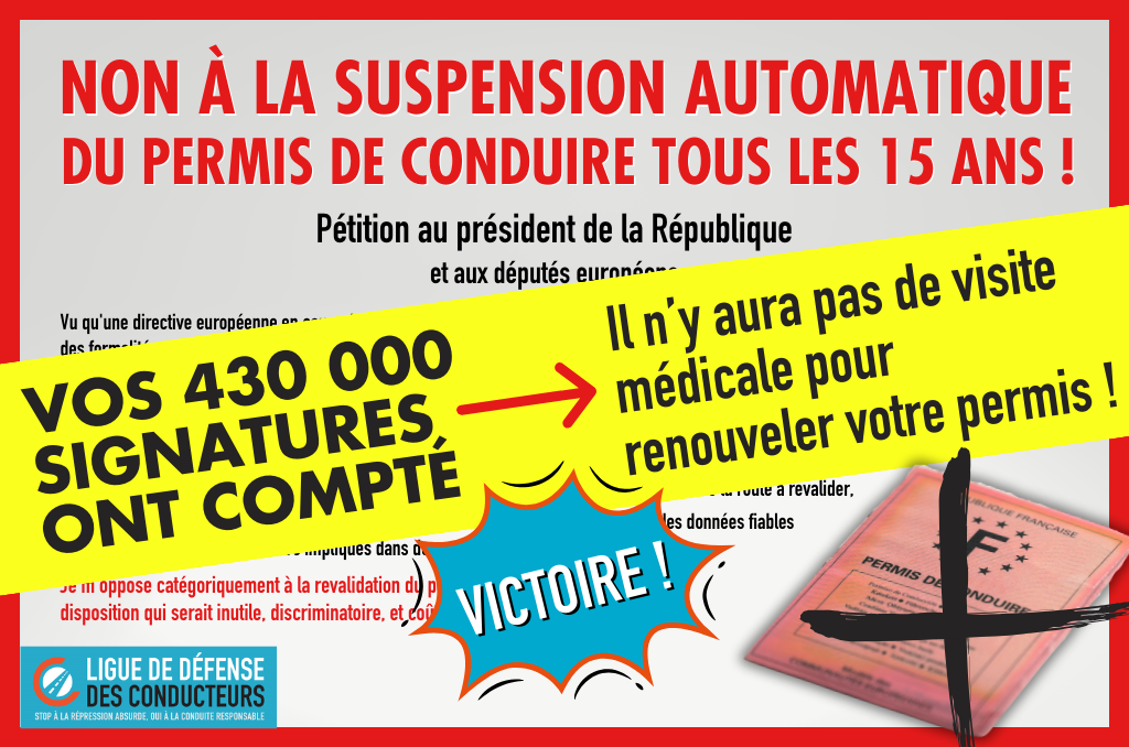 Victoire  : le Parlement européen rejette la proposition de loi sur la fin du permis de conduire à vie !