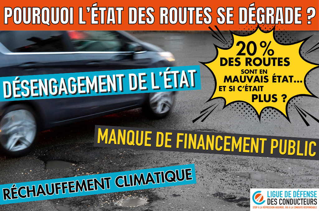 Dégradation de l’état des routes : le dérèglement climatique a bon dos