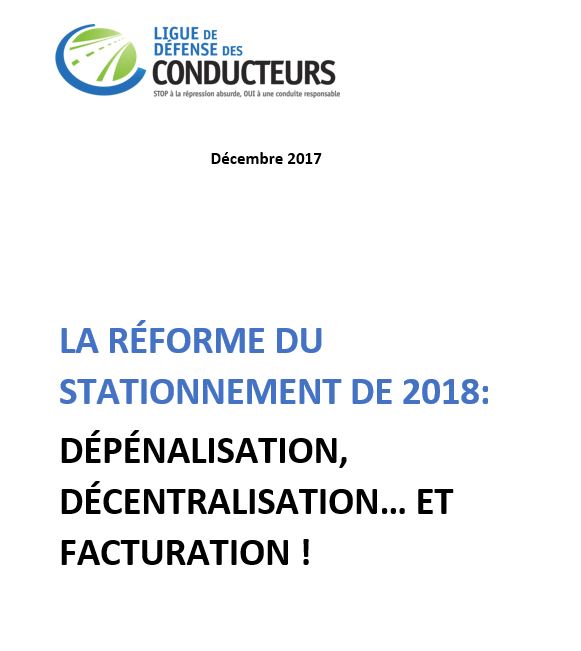 La réforme du stationnement de 2018 : dépénalisation, privatisation… et facturation !